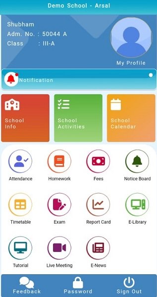 School College Management Student App